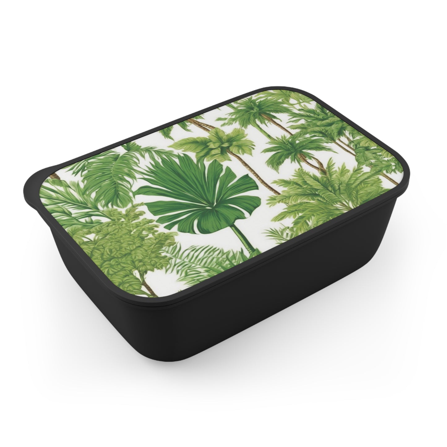 Bento Box with Utensils - Playful Palms Toile