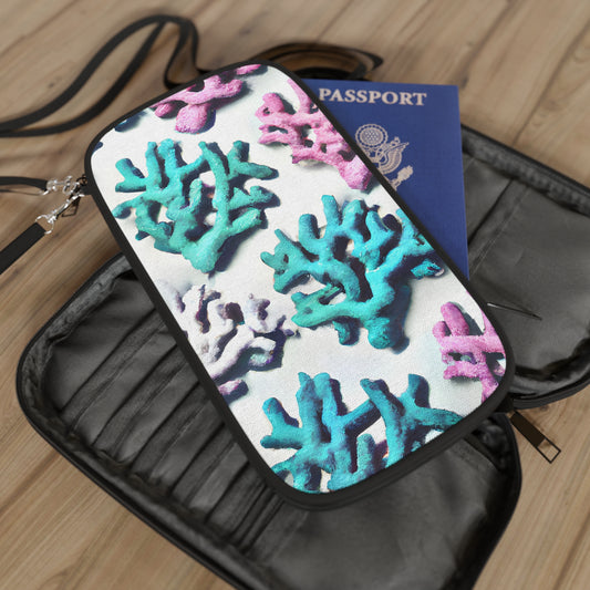 Passport Wallet – Perfect for Travelers & Adventurers / Coral Pastels