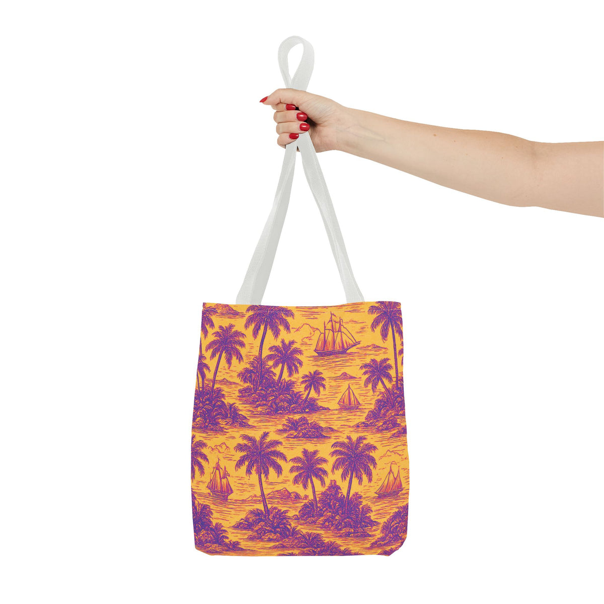 Faraway Toile/Pop Tote Bag - 3 Sizes
