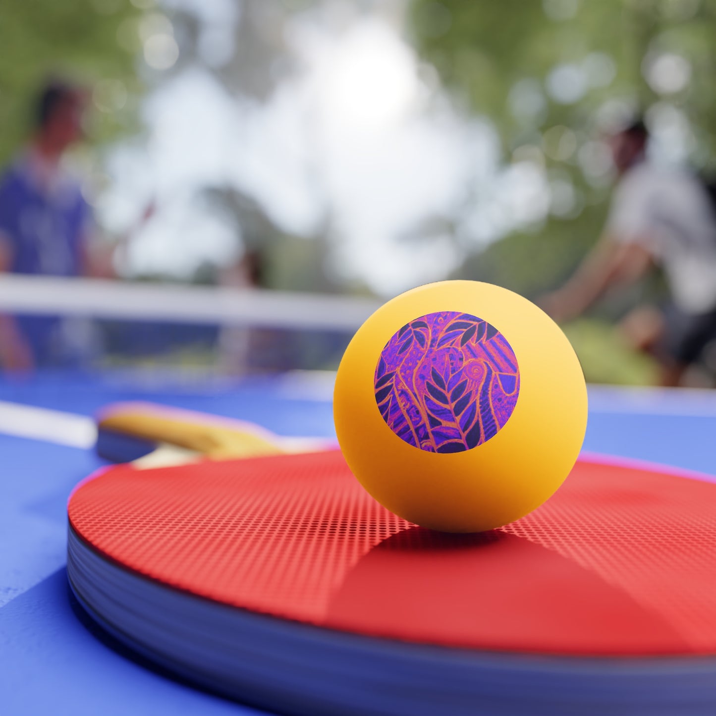 Tropical Paradise Ping Pong Balls - 6 Pack with Heatwave Amazon Whimsy/Orange