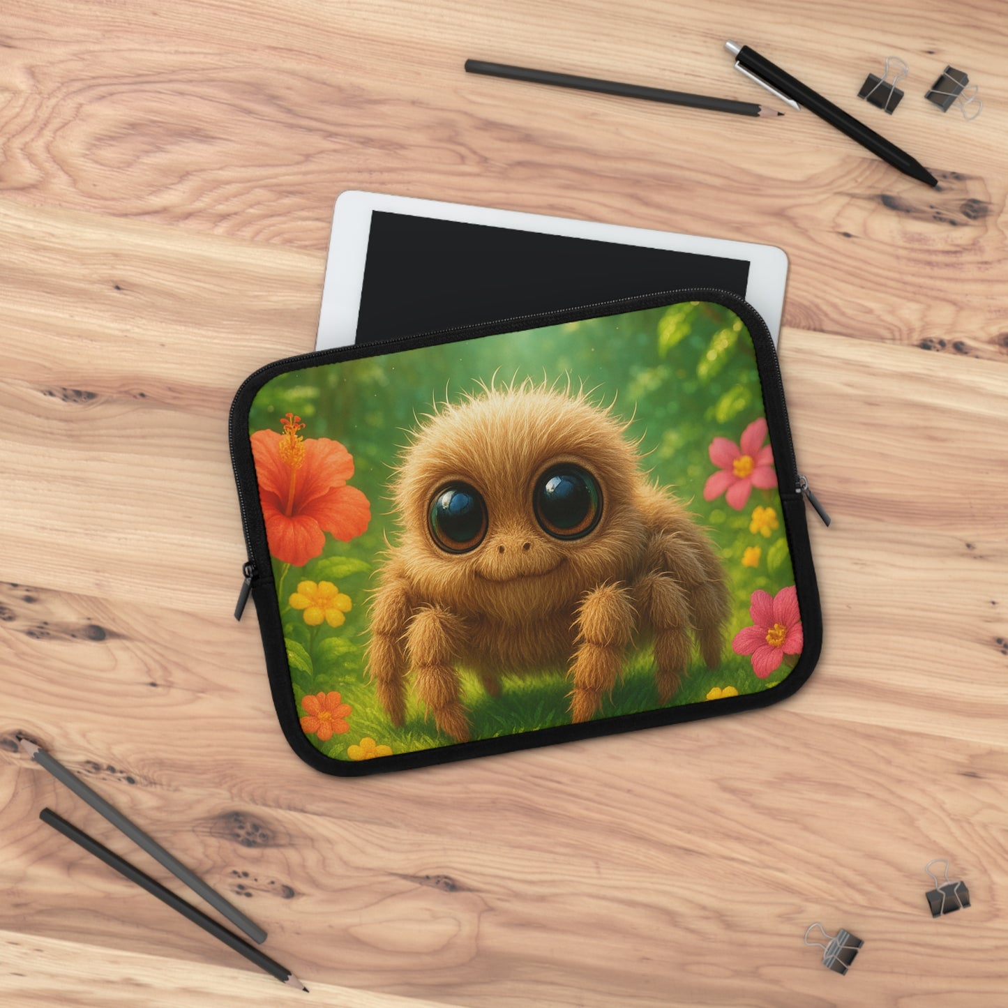 Tropical Laptop Sleeve, 5 Sizes - Perfect for Beach Lovers & Students / Baby Spider