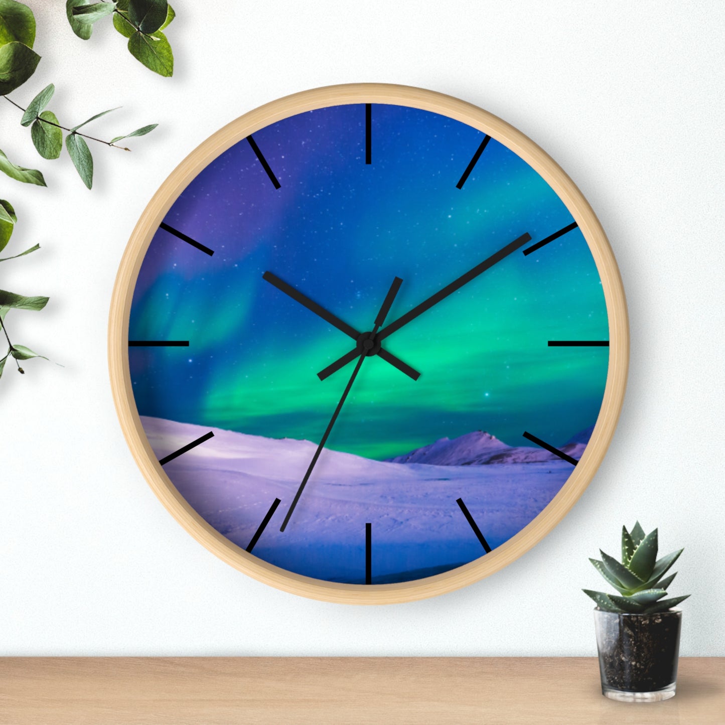 Wall Clock, Cold Ocean Lights/Peacock, Hands/Base Variants