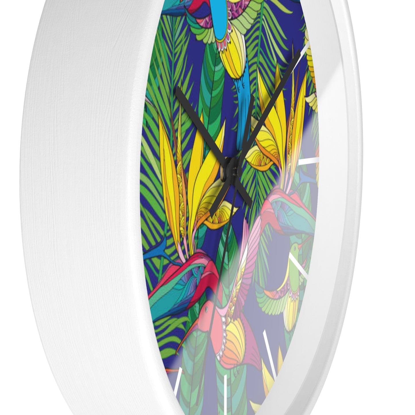 Wall Clock, Bird of Paradise Toile