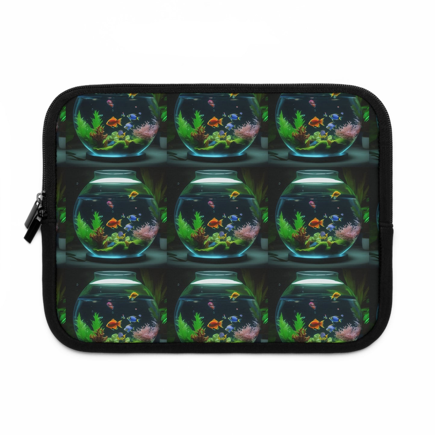 Tropical Laptop Sleeve, 5 Sizes - Perfect for Fish Lovers & Students / Tropical Fish Bowl #2