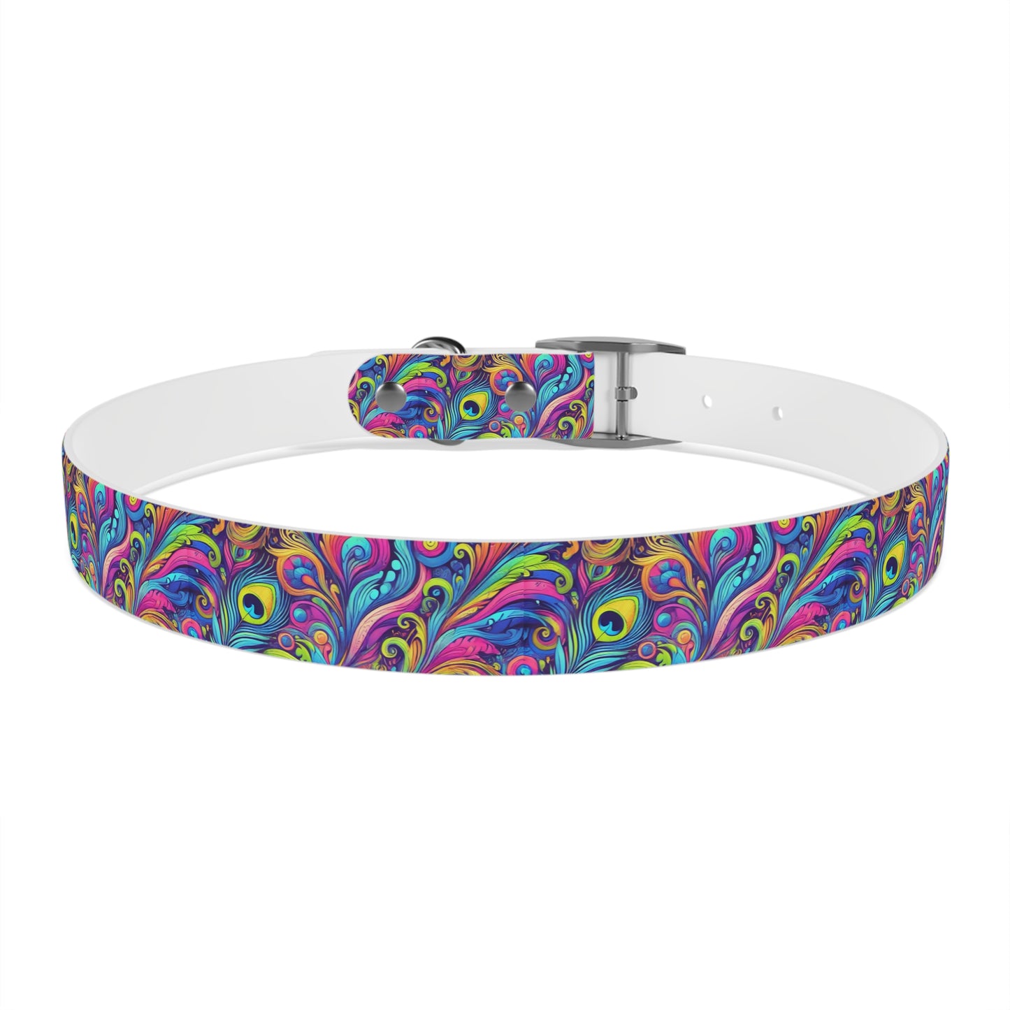 Tropical Dog Collar - Fun and Playful Pet Accessory / Feather Currents Pop
