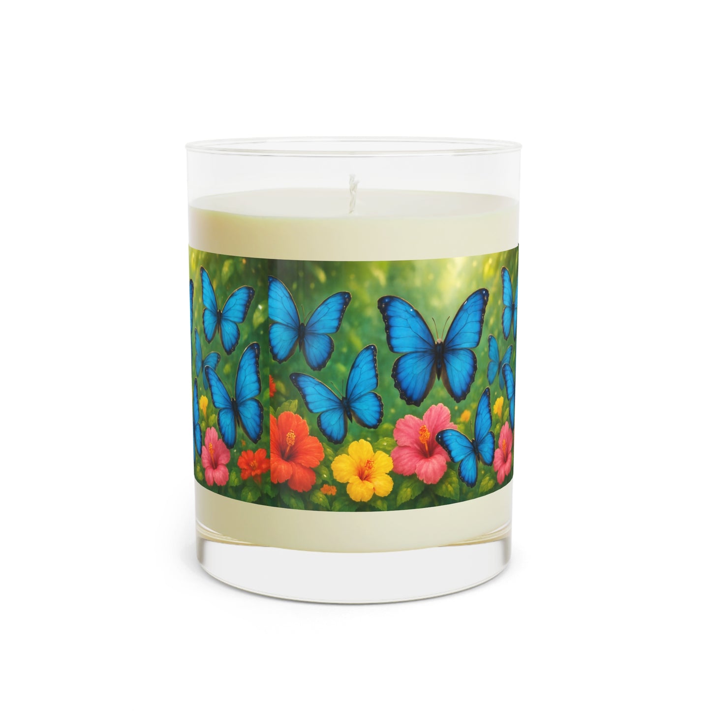 Morph Butterflies Flight Scented Candle - 11oz Full Glass, Tropical Decor