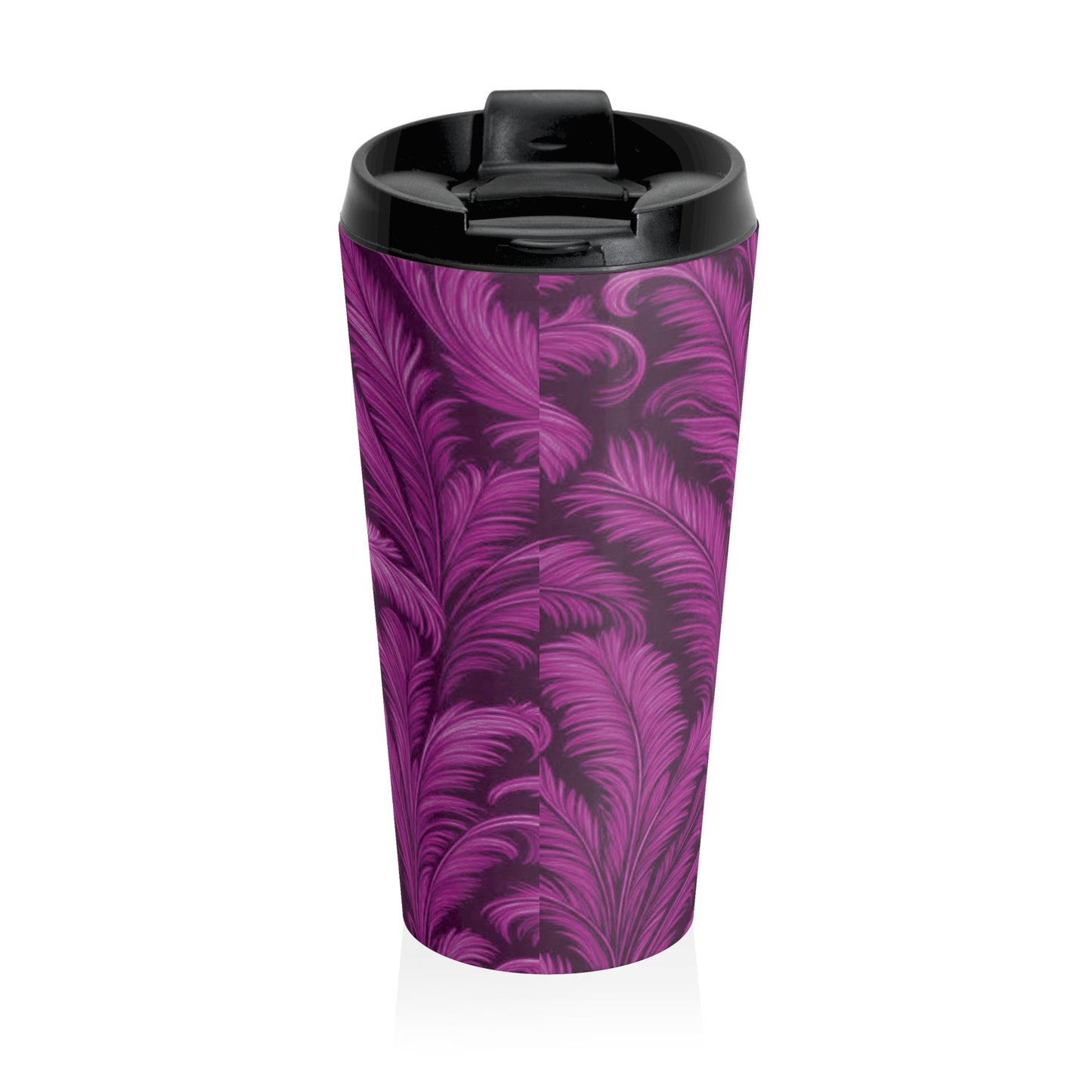 15 oz. Stainless Steel Travel Mug | Rocco Palms, Pink