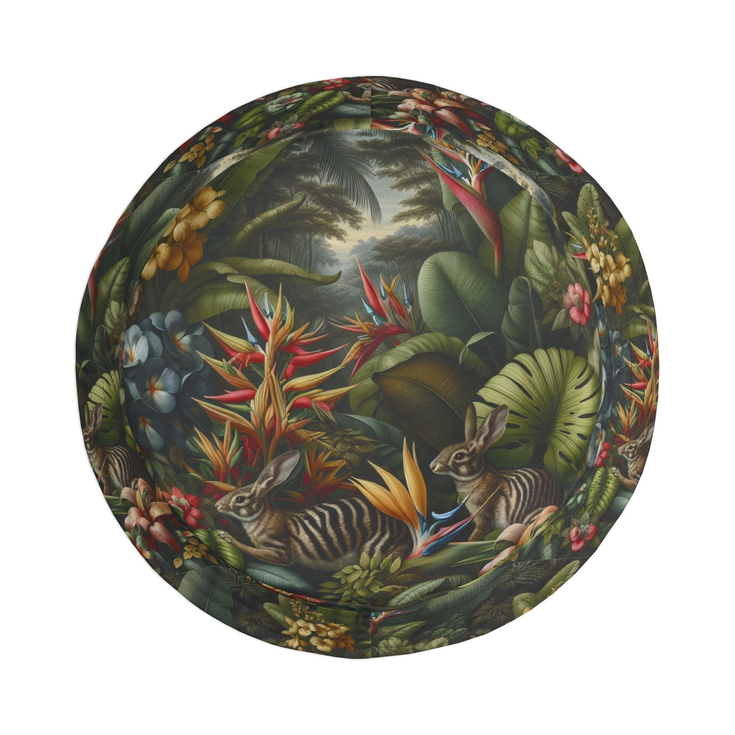 Tropical Polyester Bucket Hat, 2 Sizes - Rainforest Rabbit Outing
