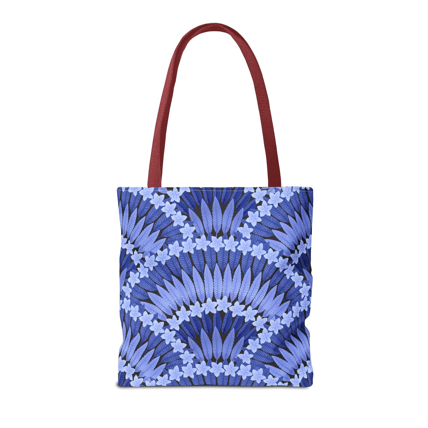 Plumeria and Palms Blue Tote Bag - 3 Sizes