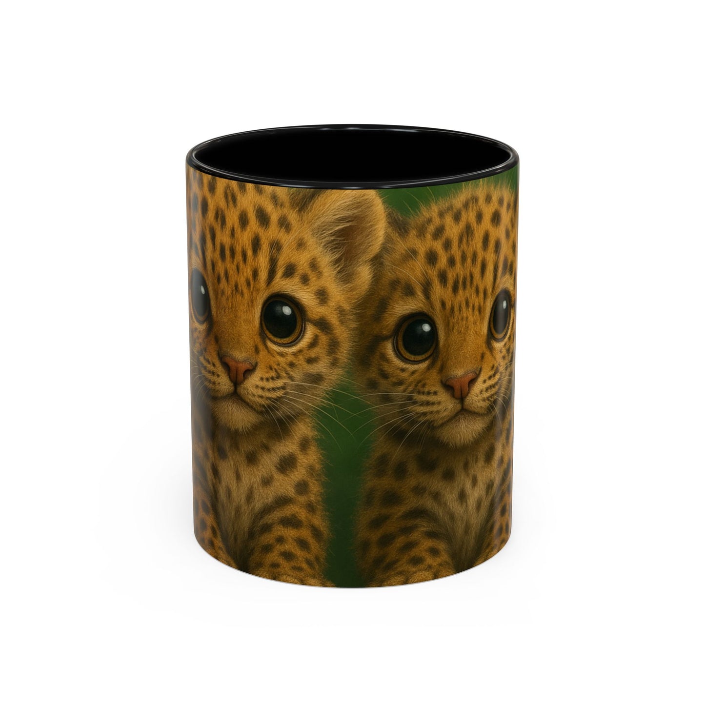 Accent Color Coffee Mug (11, 15oz), 8 Colors - Baby Jaguars