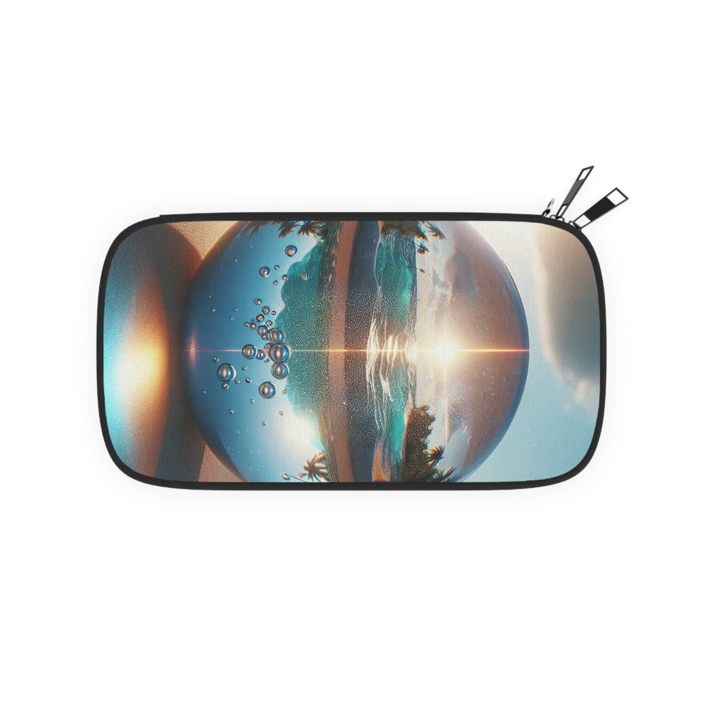 Passport Wallet – Perfect for Travelers & Adventurers / Beach Illusion Ball, Sunrise