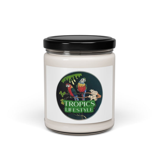 Scented Soy Candle, 9oz - Two Braziilan Parrots