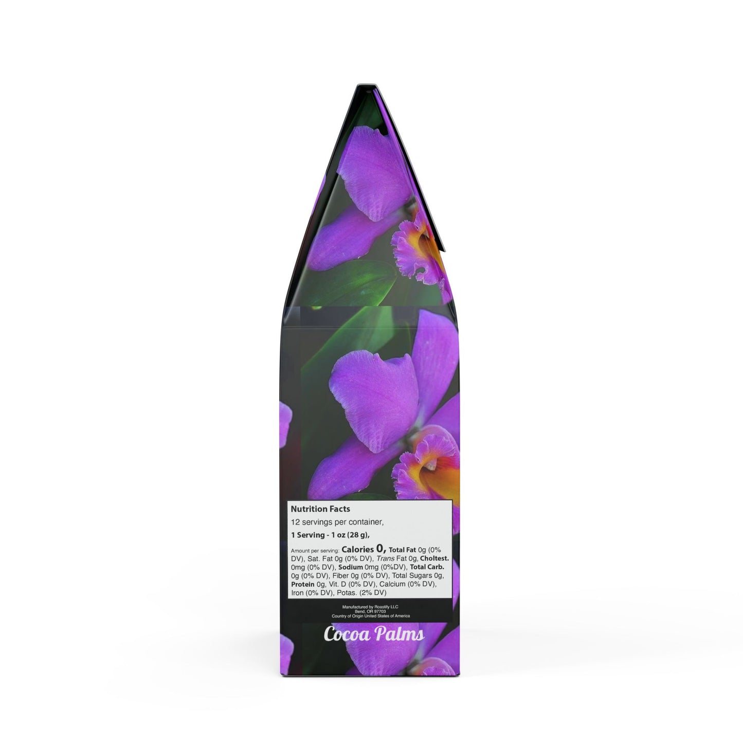 Cocoa Palms Blend™ (Medium-Dark Roast) Specialty Grade Craft Coffee / Real Purple Orchid