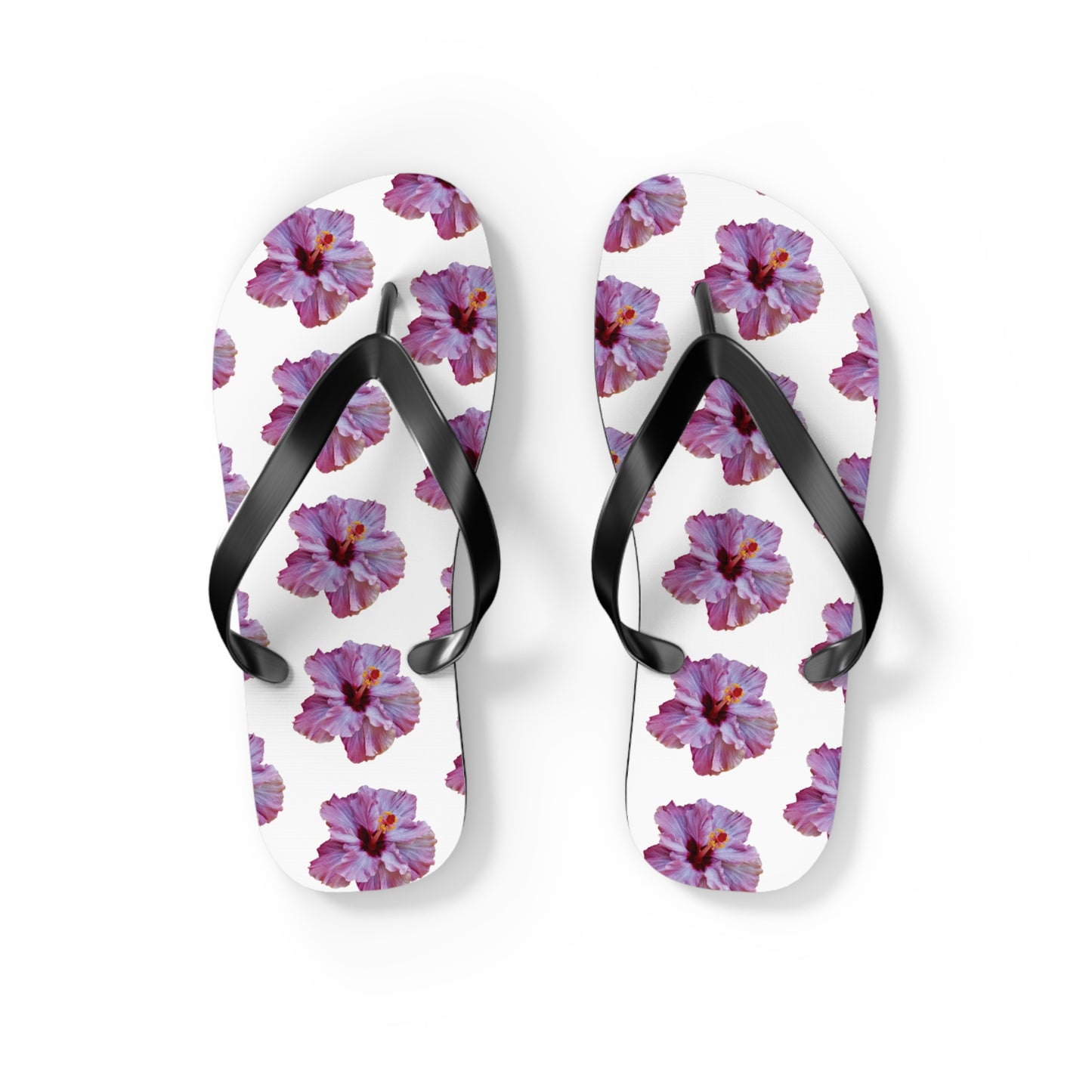 Flip Flops - Purple Hibiscus