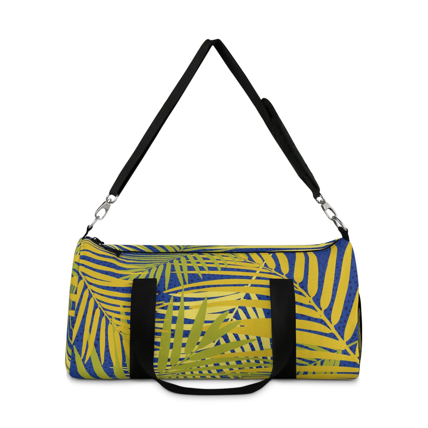 Tropical Rainforest Duffel Bag - Perfect for Travel and Gym / Gold Palms