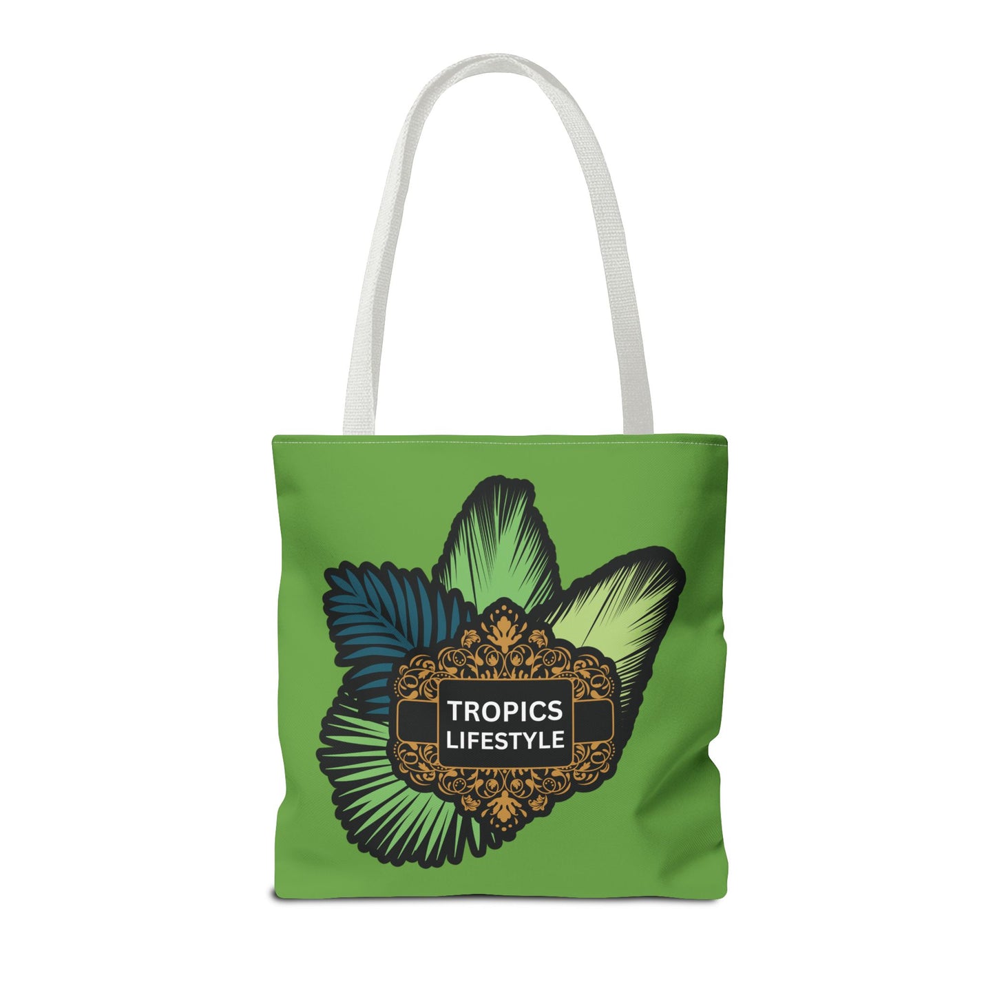 Elegant Tropics Lifestyle Logo Tote Bag - 3 Sizes, Green