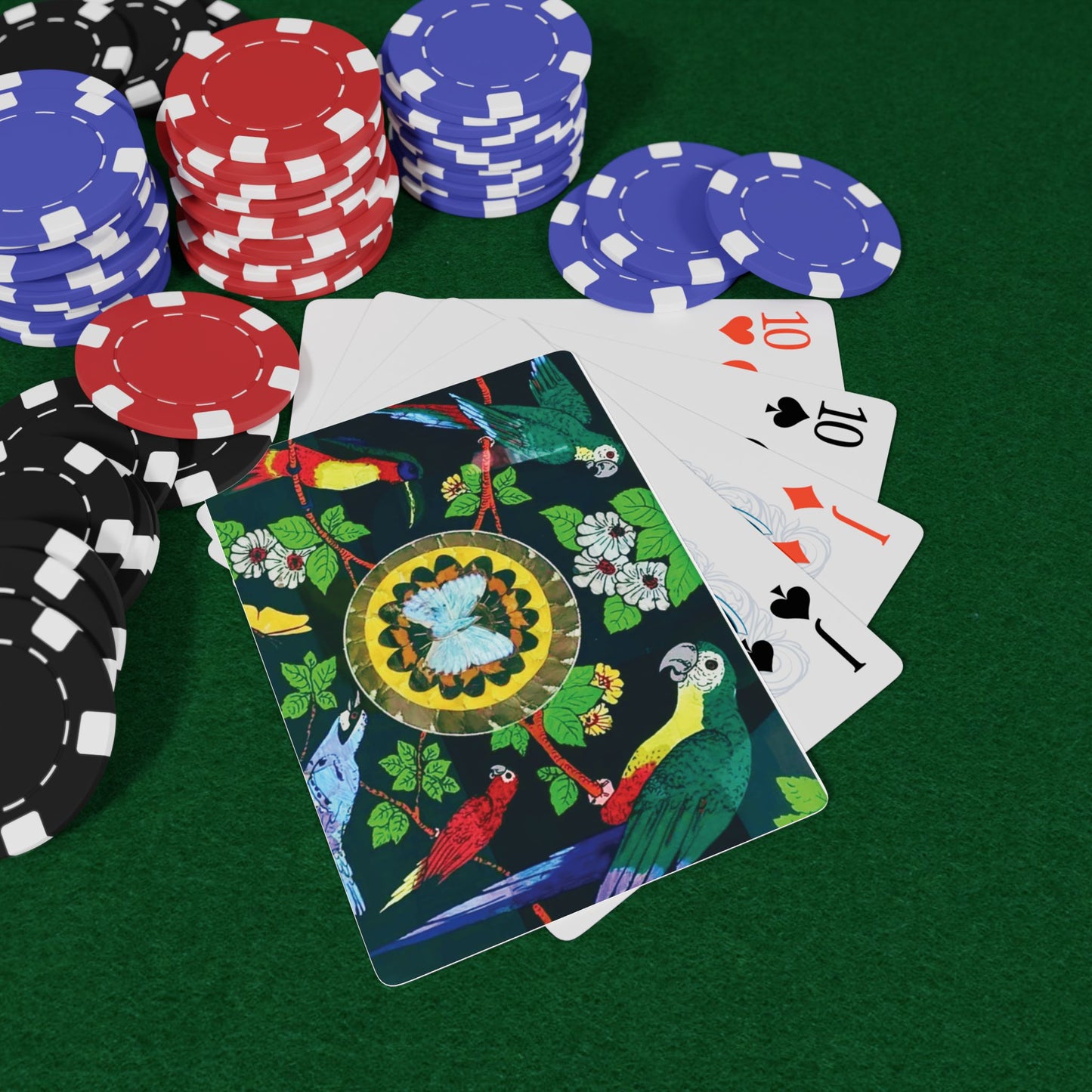 Poker Playing Cards - Parrots & Butterfly/Real Wings