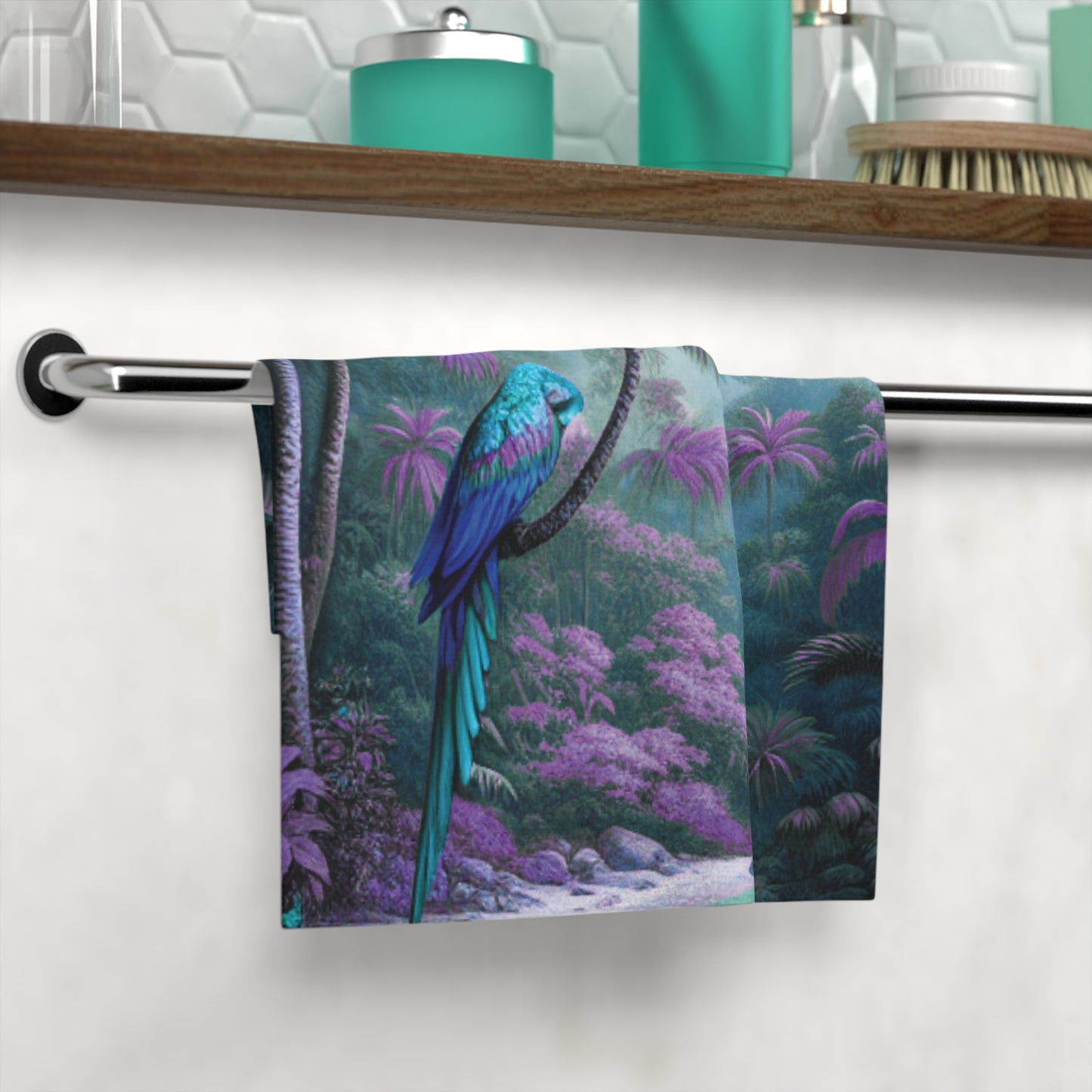 Face Towel - Sleeping Beauty Parrot/Fantasy
