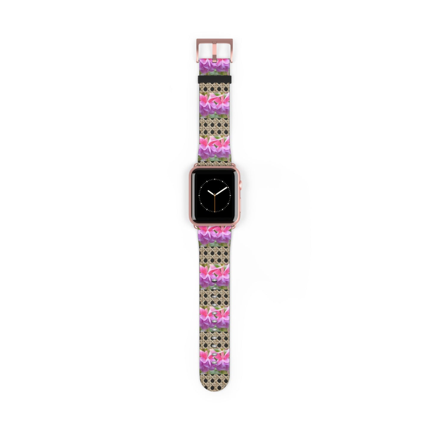 Apple Watch Band - Tropical Wicker and Two Fuchsias