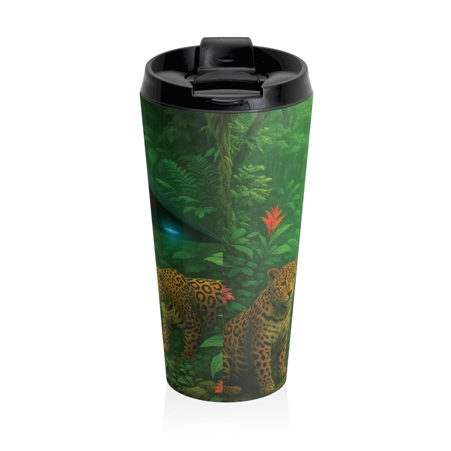 15 oz. Stainless Steel Travel Mug / UFO & Jaguars