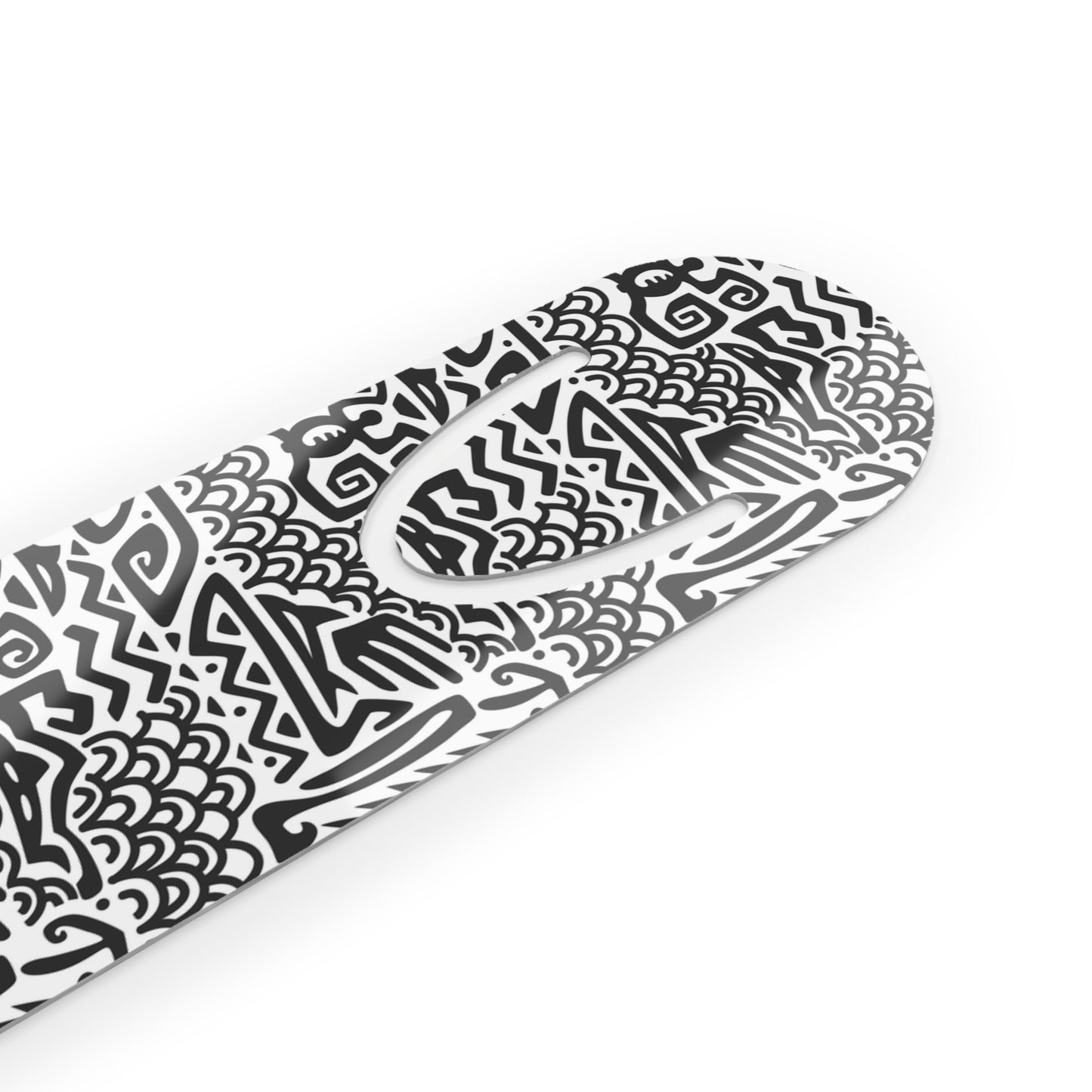 Bookmark - Aluminum, Tiki Aztec Black