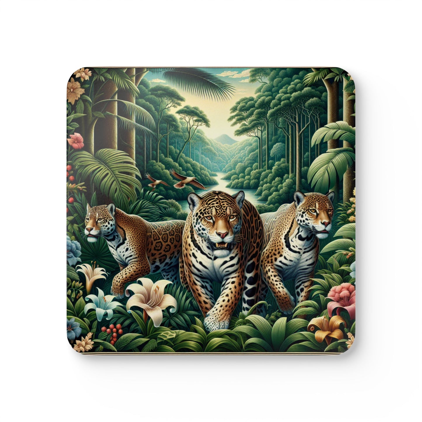 Coaster Set - Rainforest Big Cats