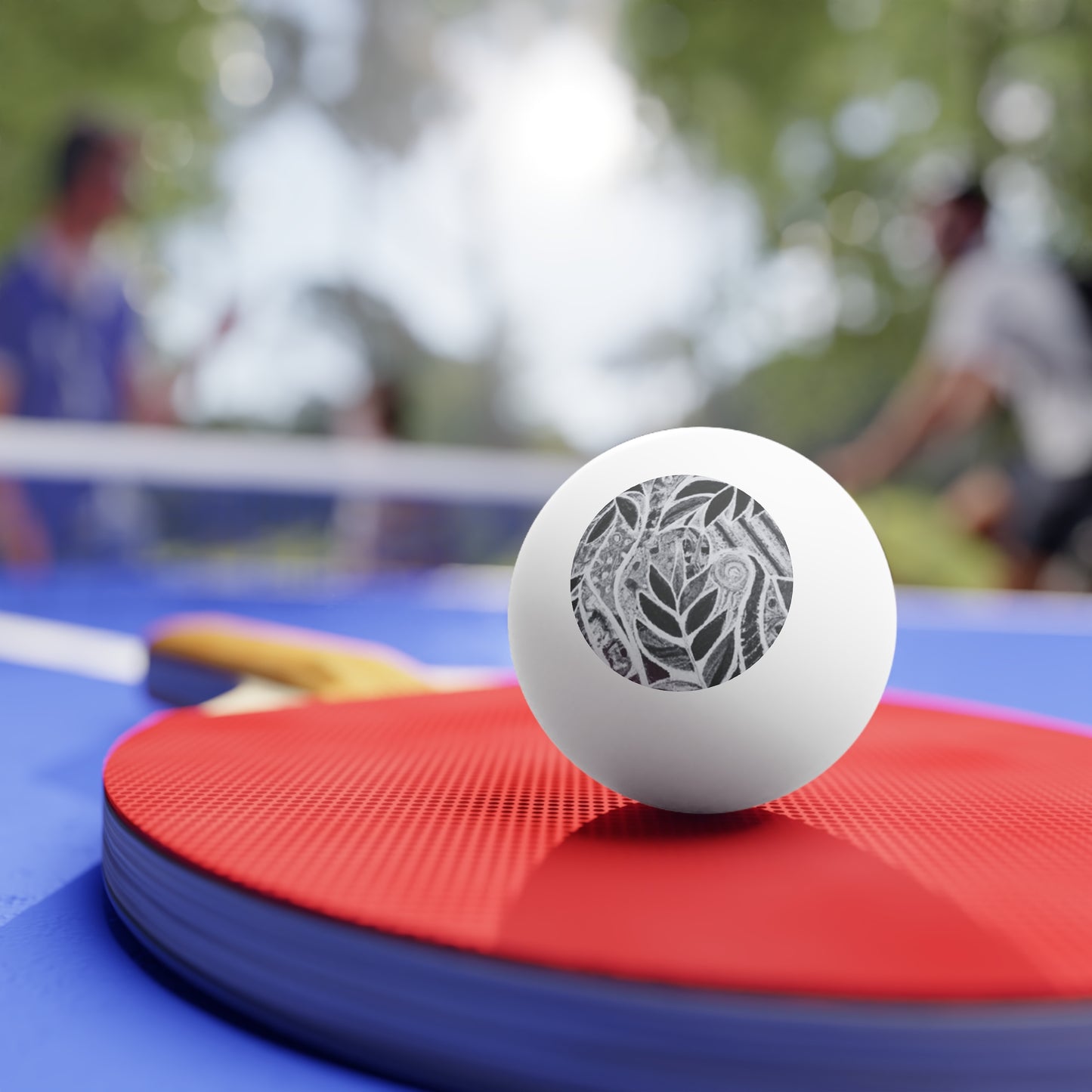 Tropical Paradise Ping Pong Balls - 6 Pack with Amazon Whimsy, Noir