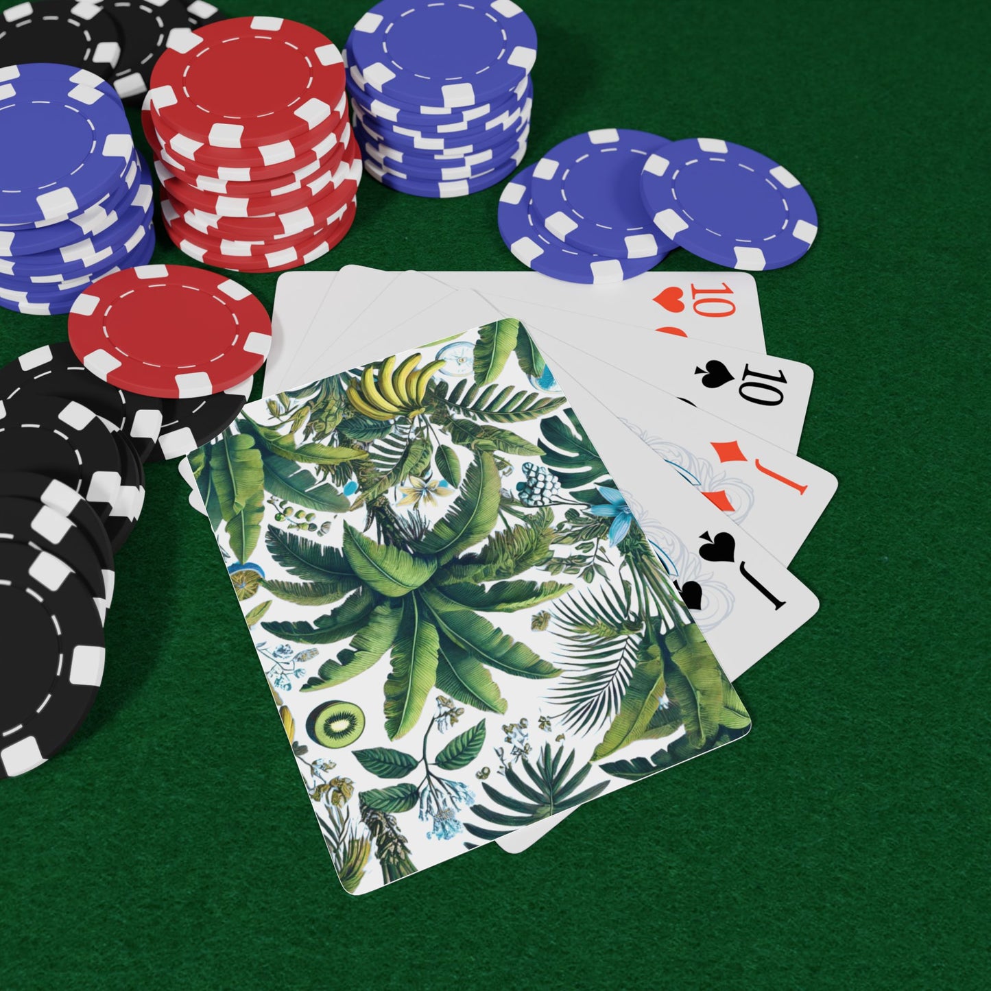 Poker Playing Cards - Tropical Fruit, White