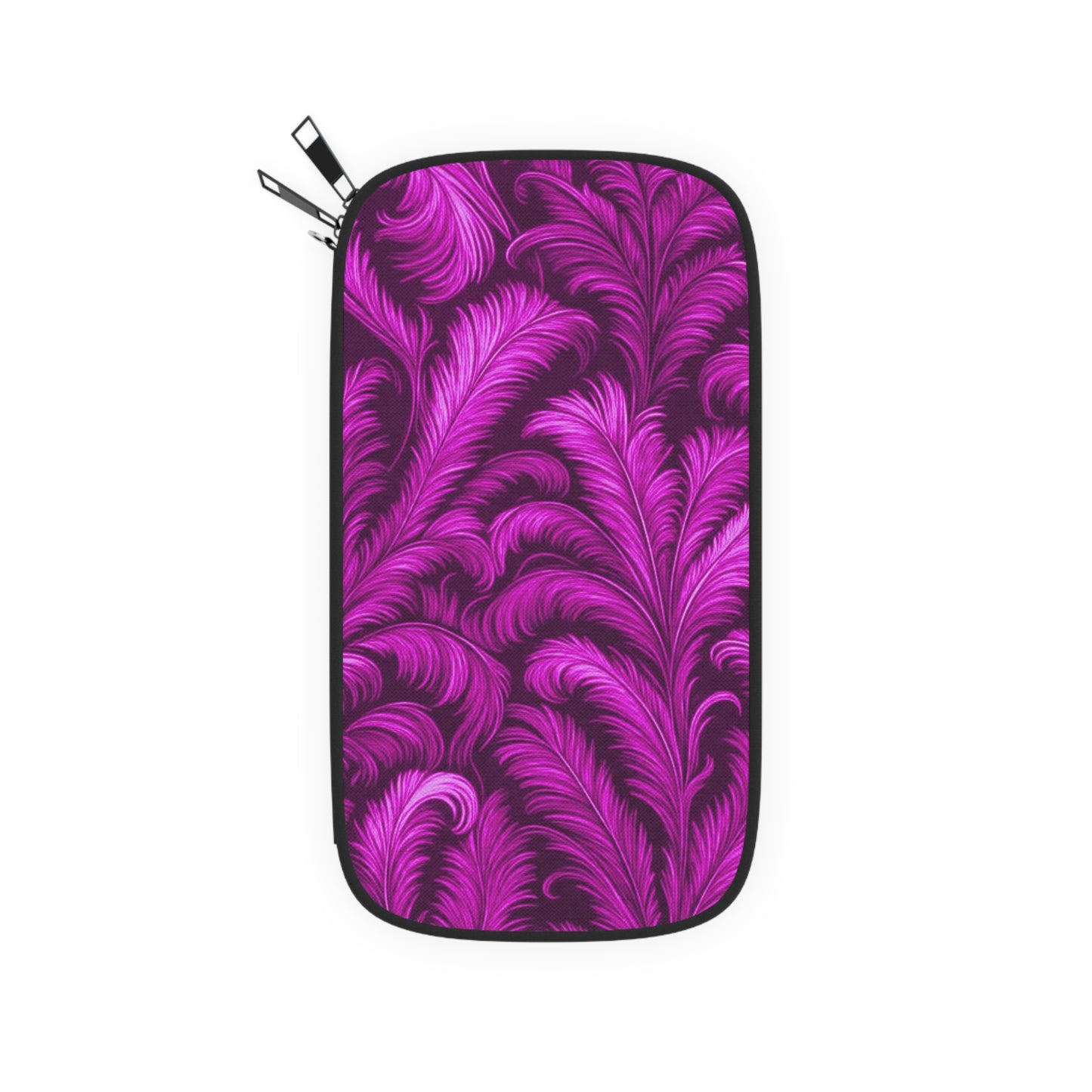 Passport Wallet – Perfect for Travelers & Adventurers / Palms Rocco Hot Pink