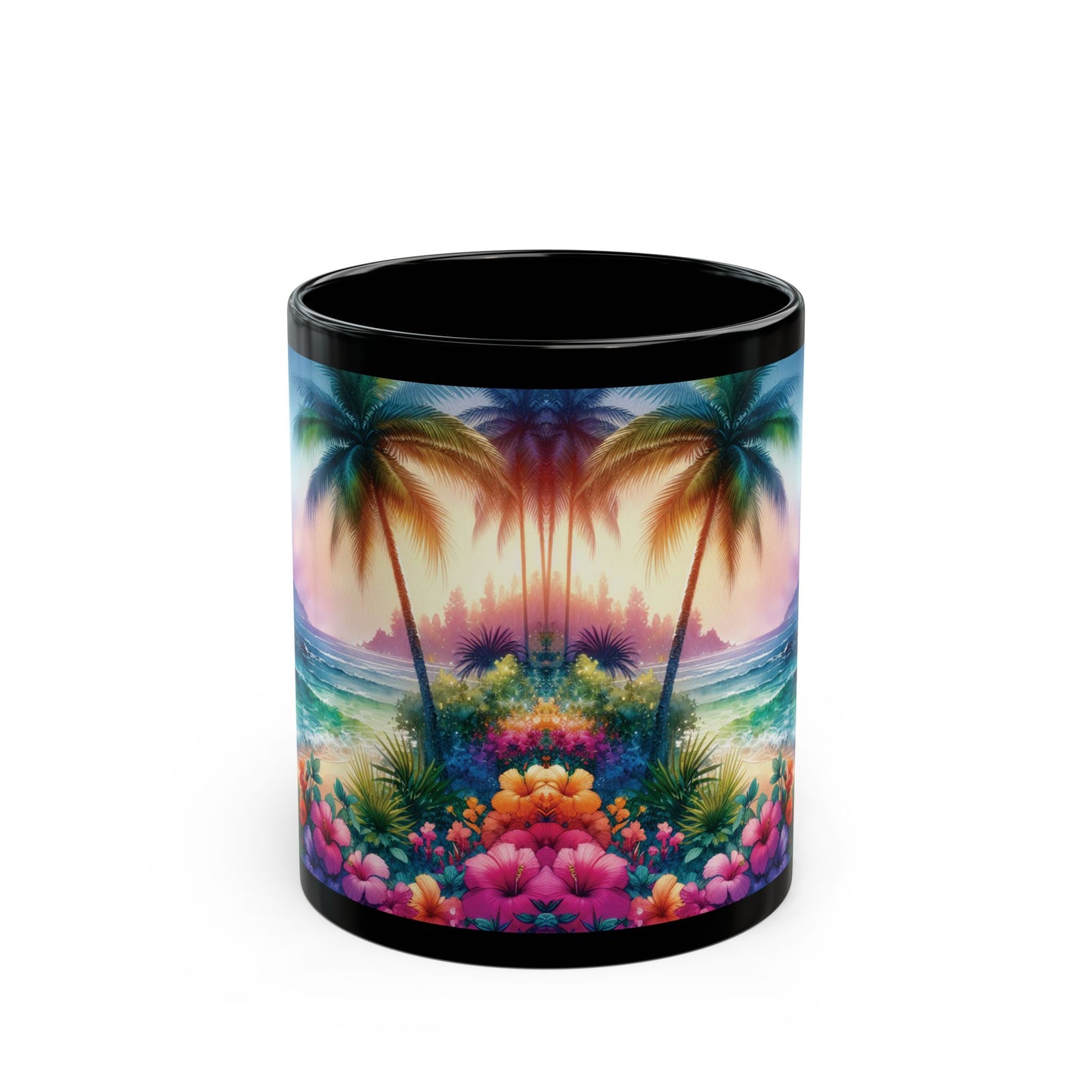 Black Coffee Mug - Bay of Peace