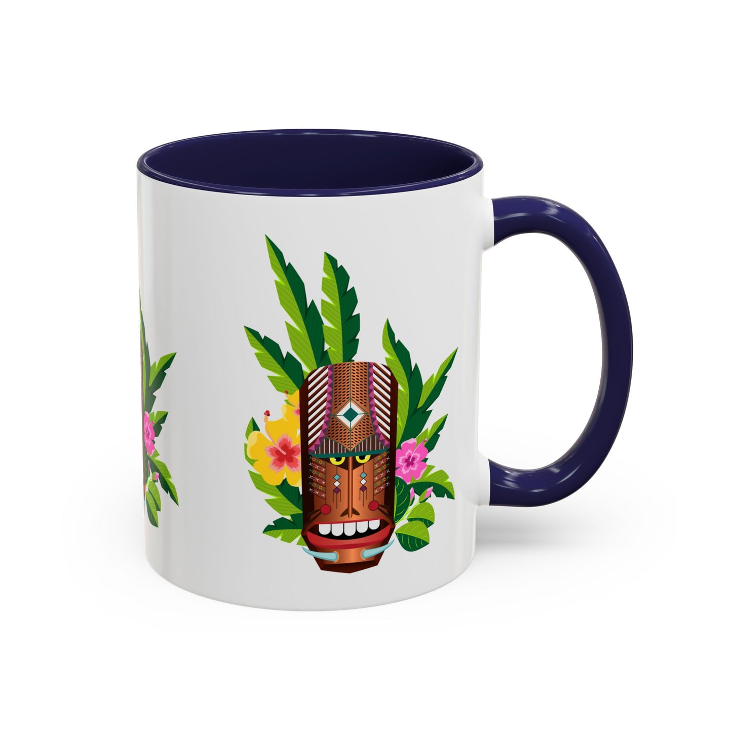 Accent Coffee Mug (11, 15oz), 8 Colors - Tiki Boss Loika