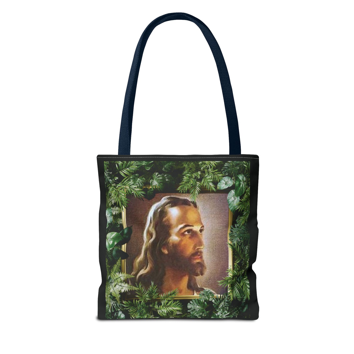 Religious Head of Christ Tropical Tote Bag - 3 Sizes