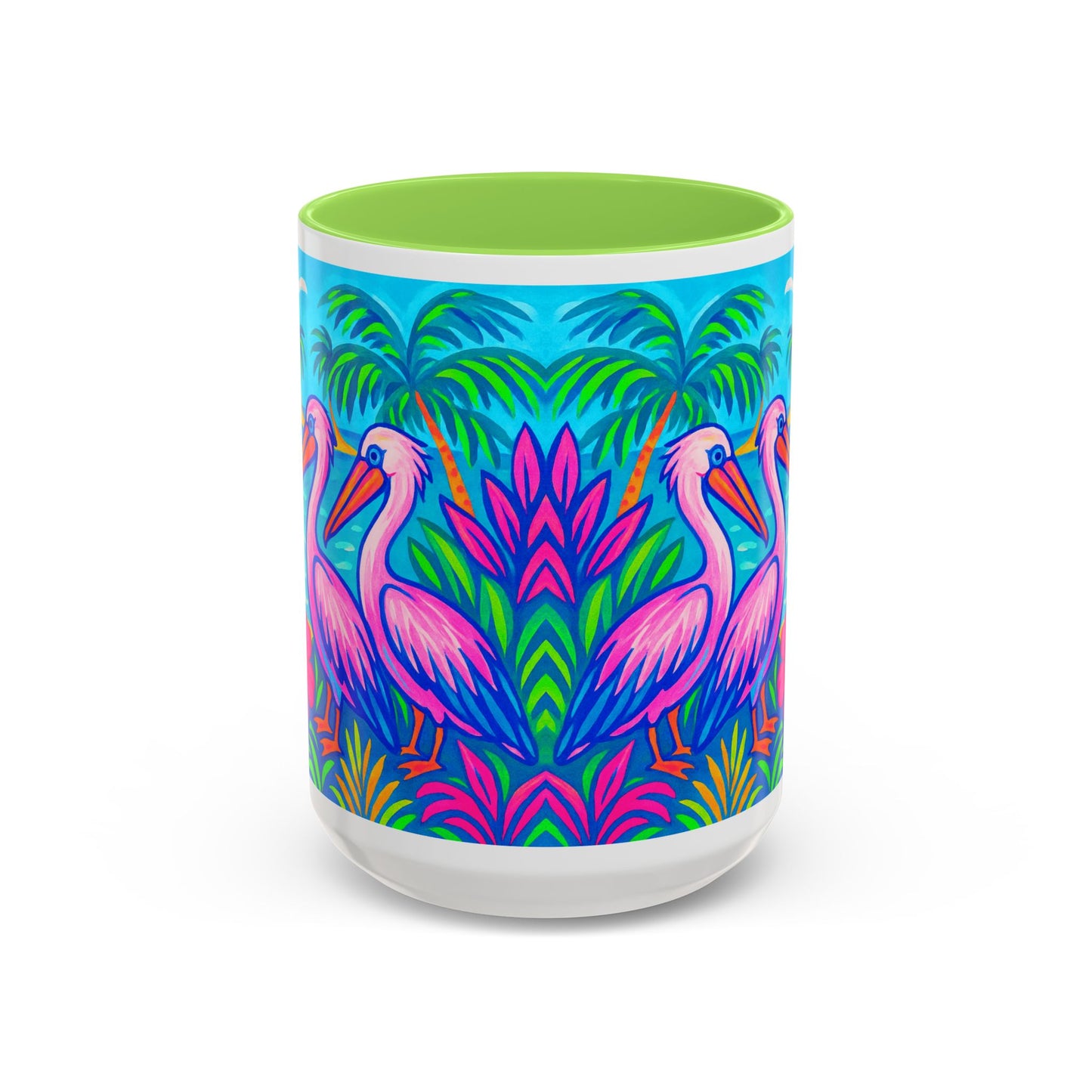 Accent Color Coffee Mug, Many Colors - 11oz & 15oz / Pelican Party