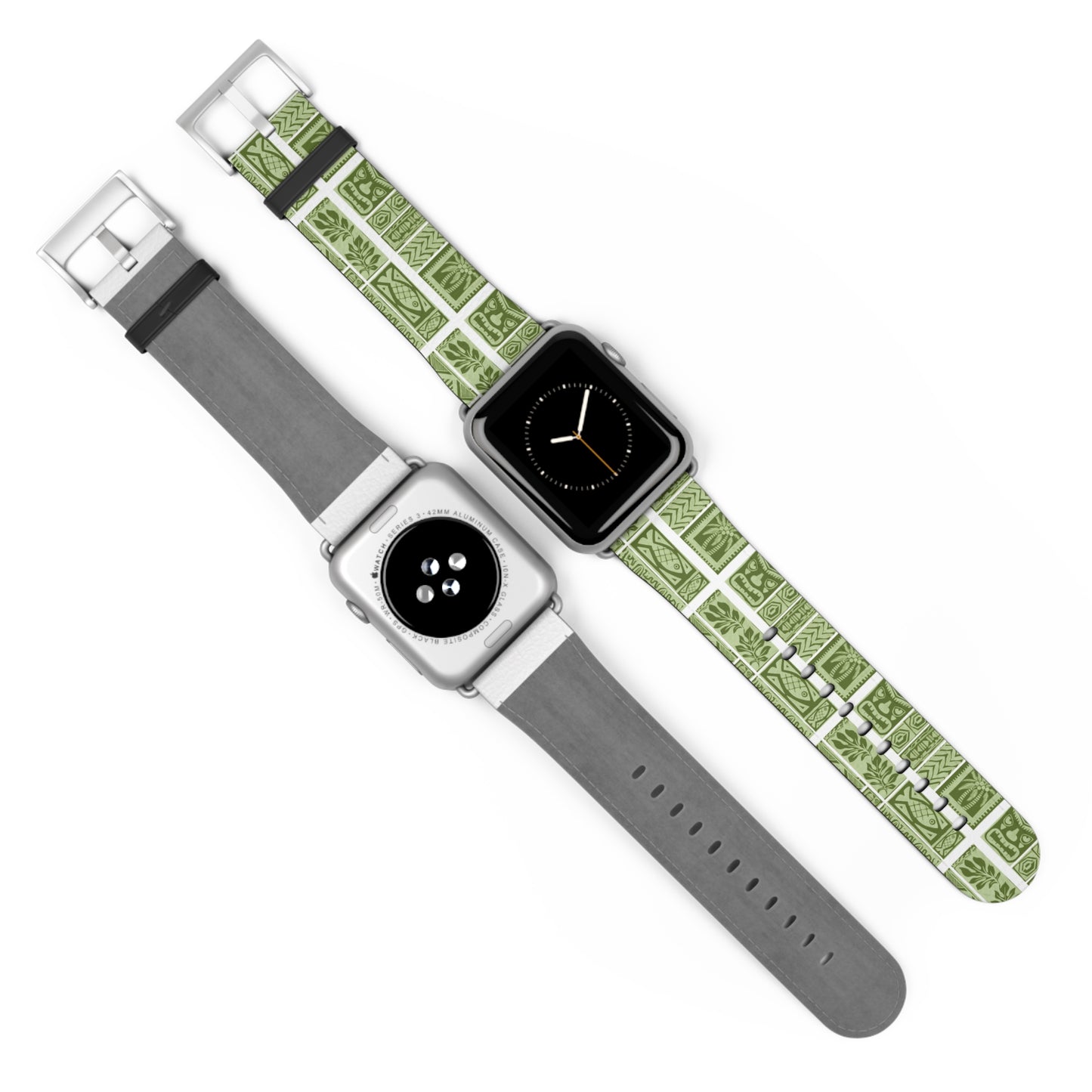 Apple Watch Band - Green Tiki Motifs