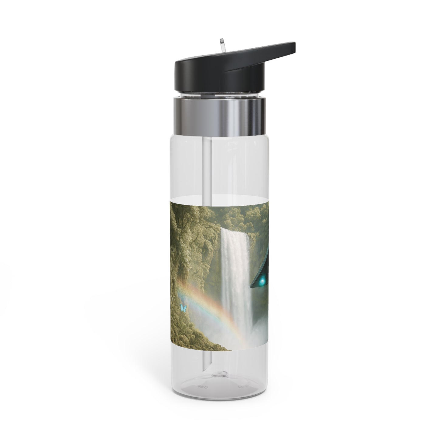 Tropical 20oz Tritan Sport Water Bottle -  Leakproof, Lightweight, BPA-Free / UFO and Waterfall
