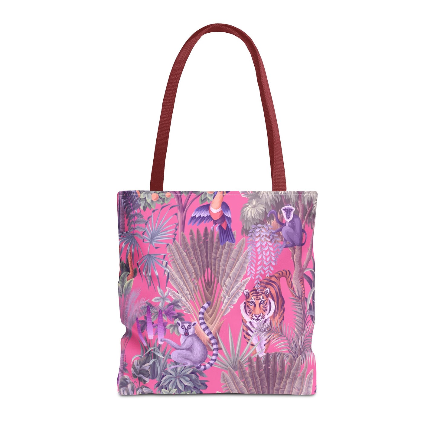 Tiger Haven, Pink Tote Bag - 3 Sizes