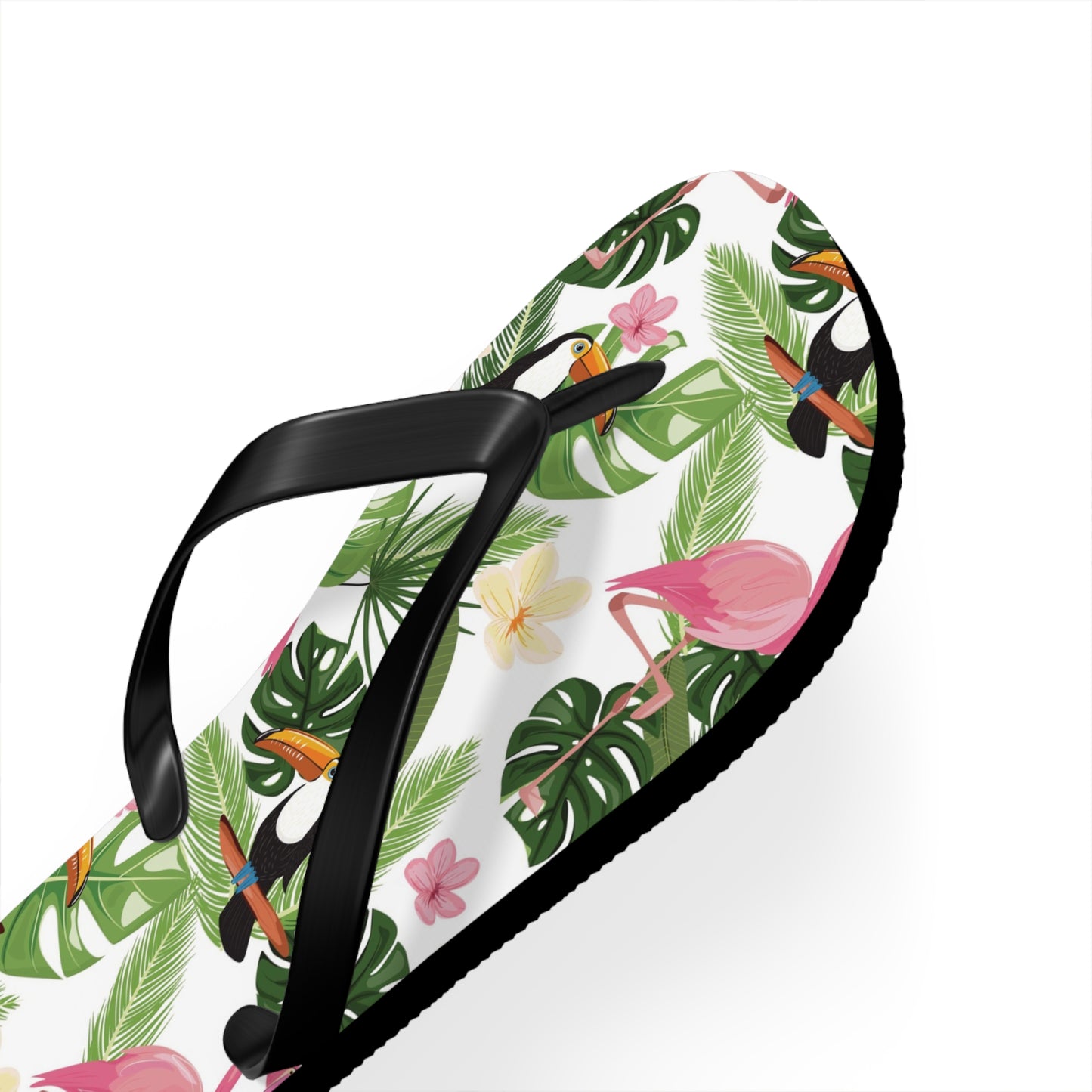 Flip Flops - Toucan and Flamingo Friends