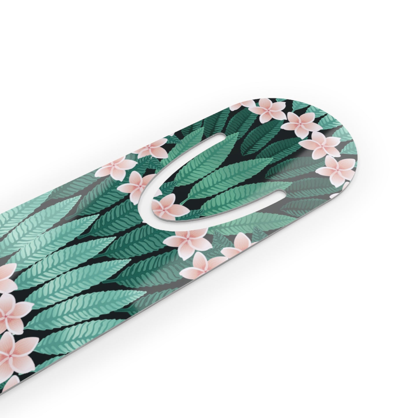 Bookmark - Aluminum, Plumeria and Palms, Evergreen