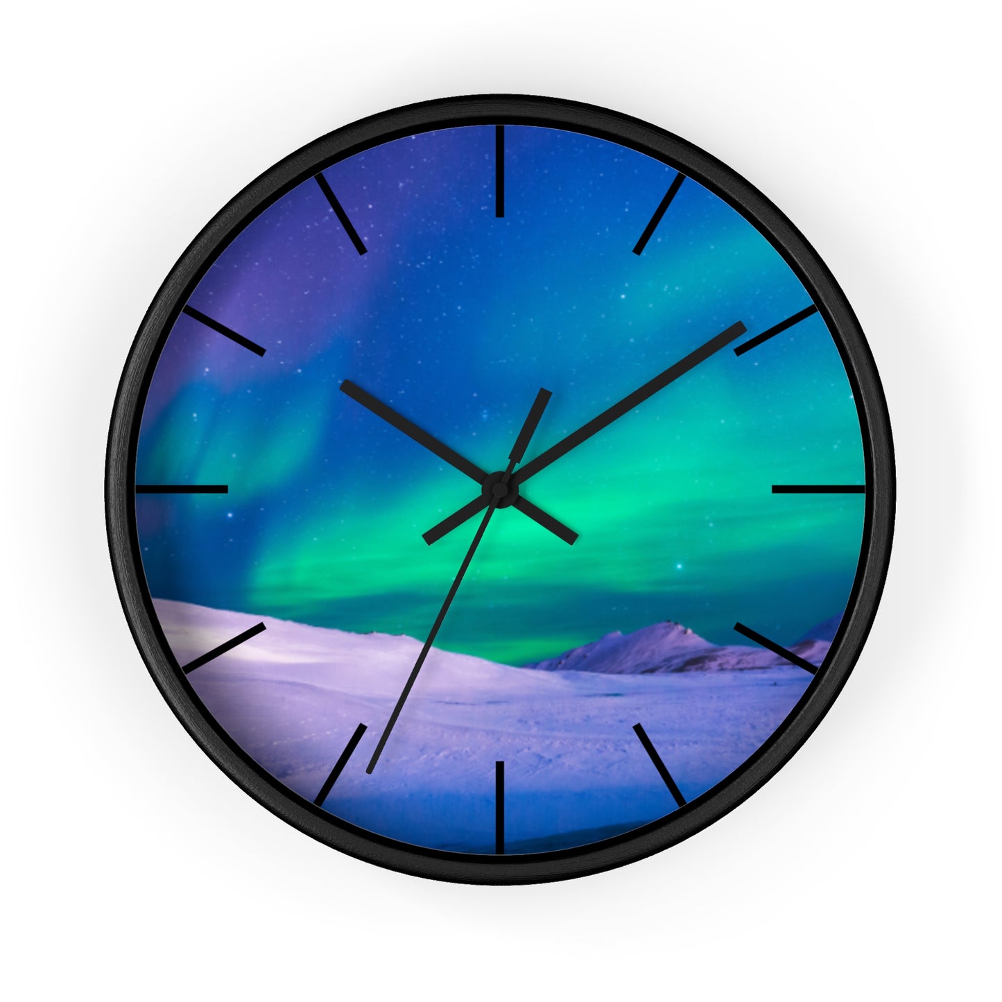 Wall Clock, Cold Ocean Lights/Peacock, Hands/Base Variants