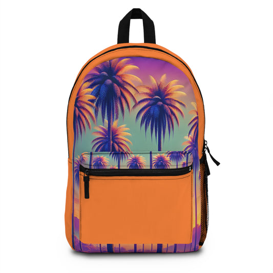 Tropical Backpack  / Sunset Palms, Crusta Lt. Orange