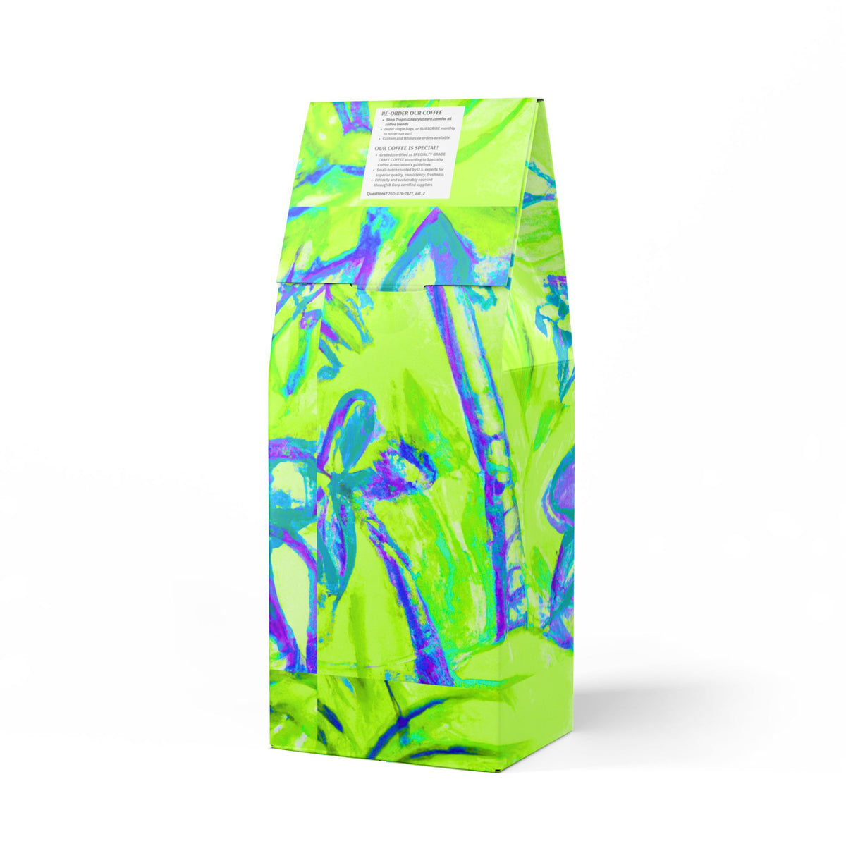 Golden Sands Single Origin™ Coffee (Light-Medium Roast) Specialty Grade / Tropical Doodles, Lime
