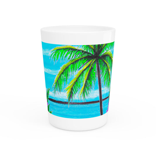 Ceramic Shot Glass - Calm Beach