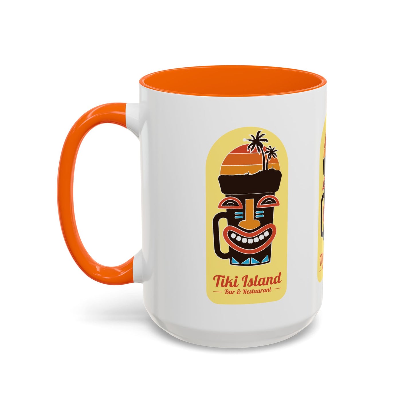 Copy of Tiki Island Accent Coffee Mug, 8 Colors - Fun Tropical Drinkware for Beach Vibes, Yellow