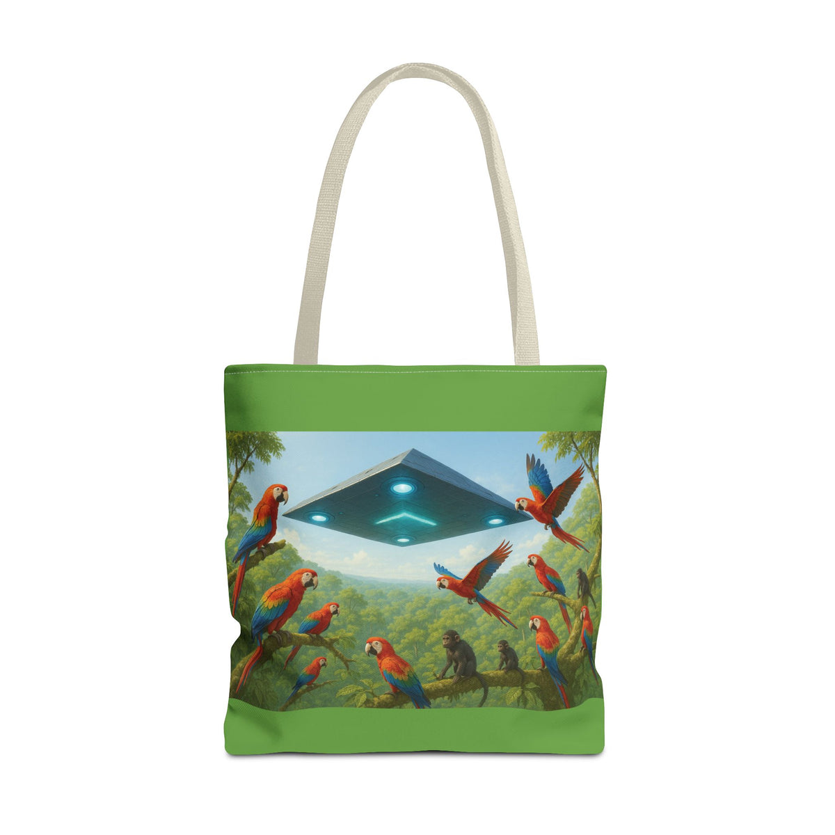UFO and Macaws Tote Bag - 3 Sizes