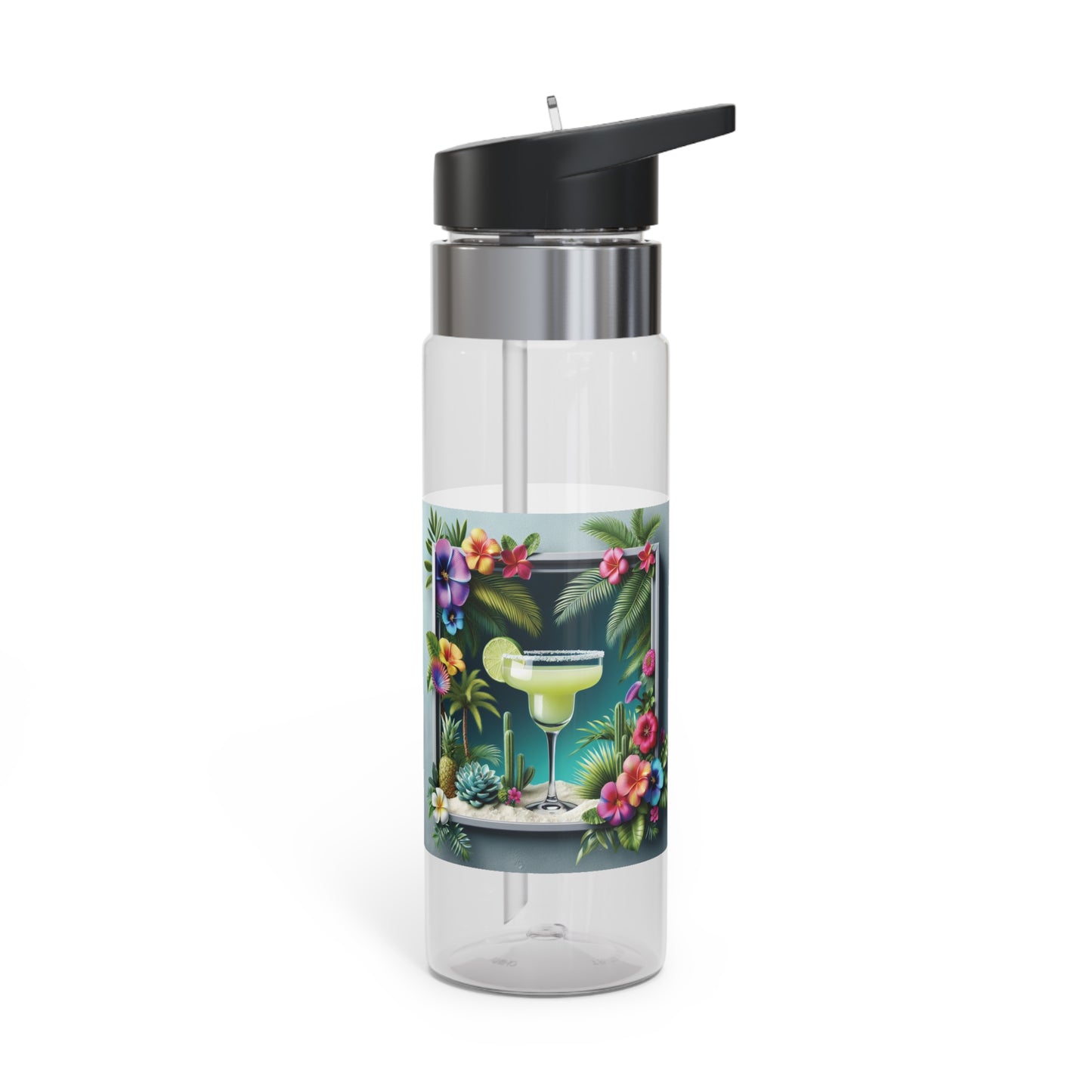 Tropical 20oz Tritan Sport Water Bottle -  Leakproof, Lightweight, BPA-Free / Tropical Margarits