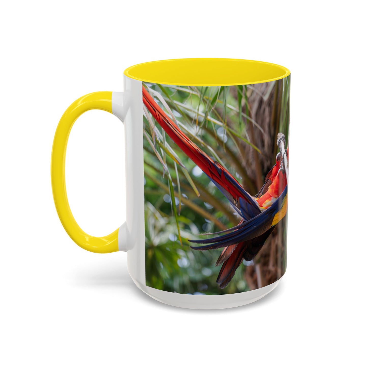 Parrot Accent Coffee Mug (11, 15oz), 8 Colors - Perch Up!