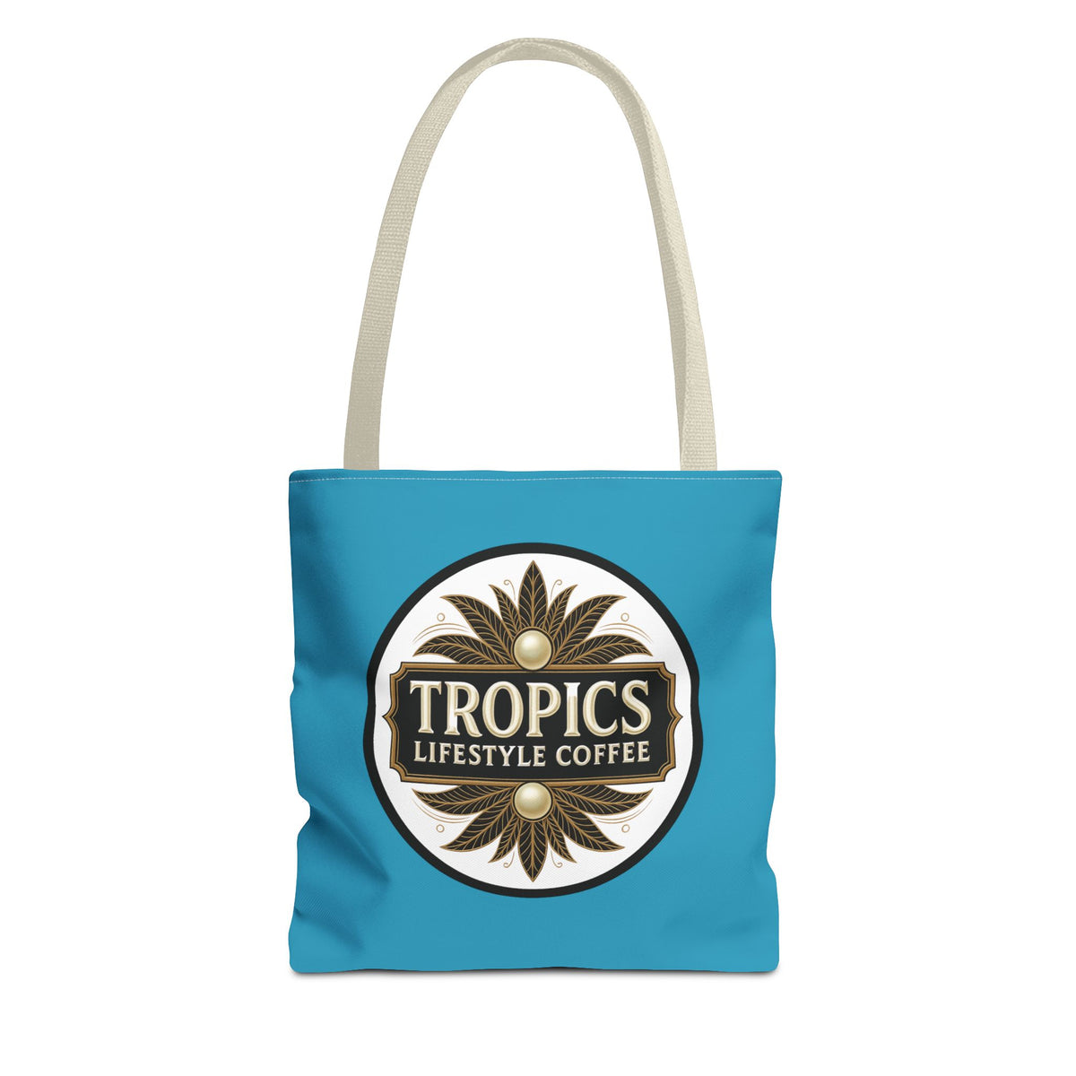 Tropics Lifestyle Coffee Tote Bag - 3 Sizes / Dark Green