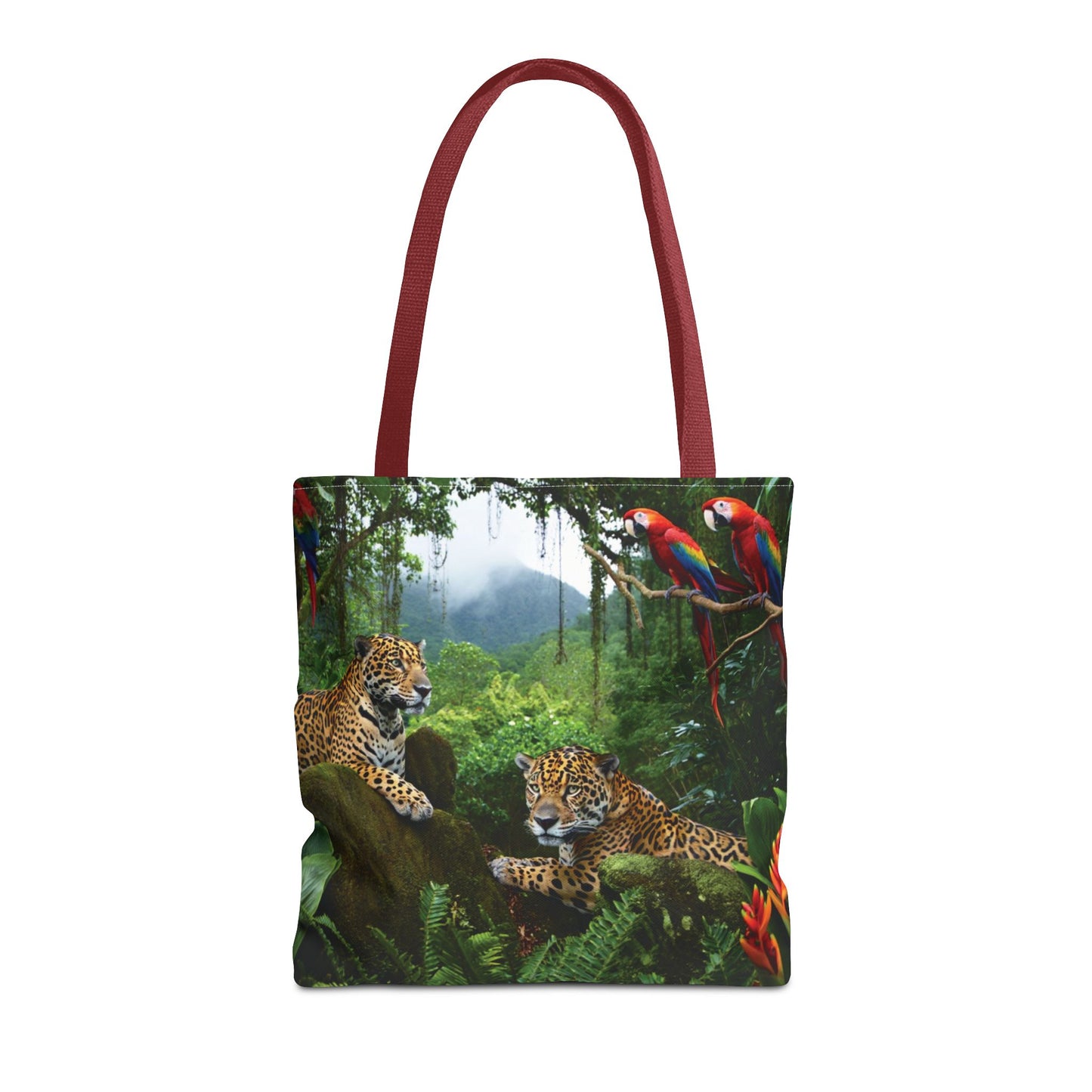 Jaguars and Parrots Tote Bag - 3 Sizes