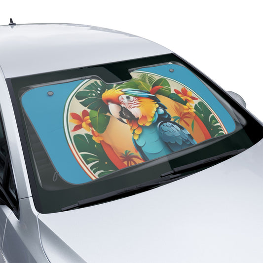 Tropical Car Sun Shades / Parrot Beauty