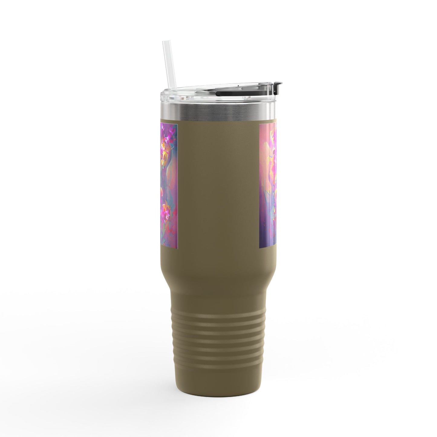 Fantasy Orchids nsulated Travel Mug - 40oz - Perfect for Outdoor Adventures